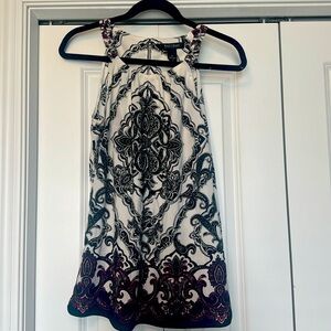 White House black market halter dressy tank